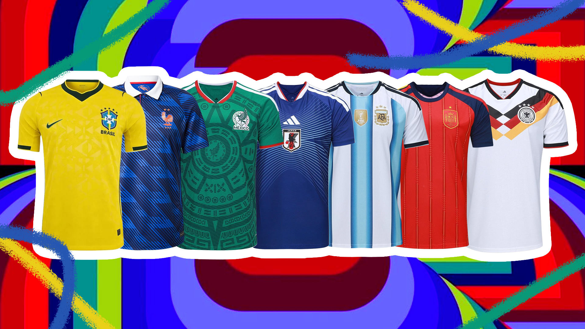 Camisas das Seleções da Copa do Mundo FIFA 2026