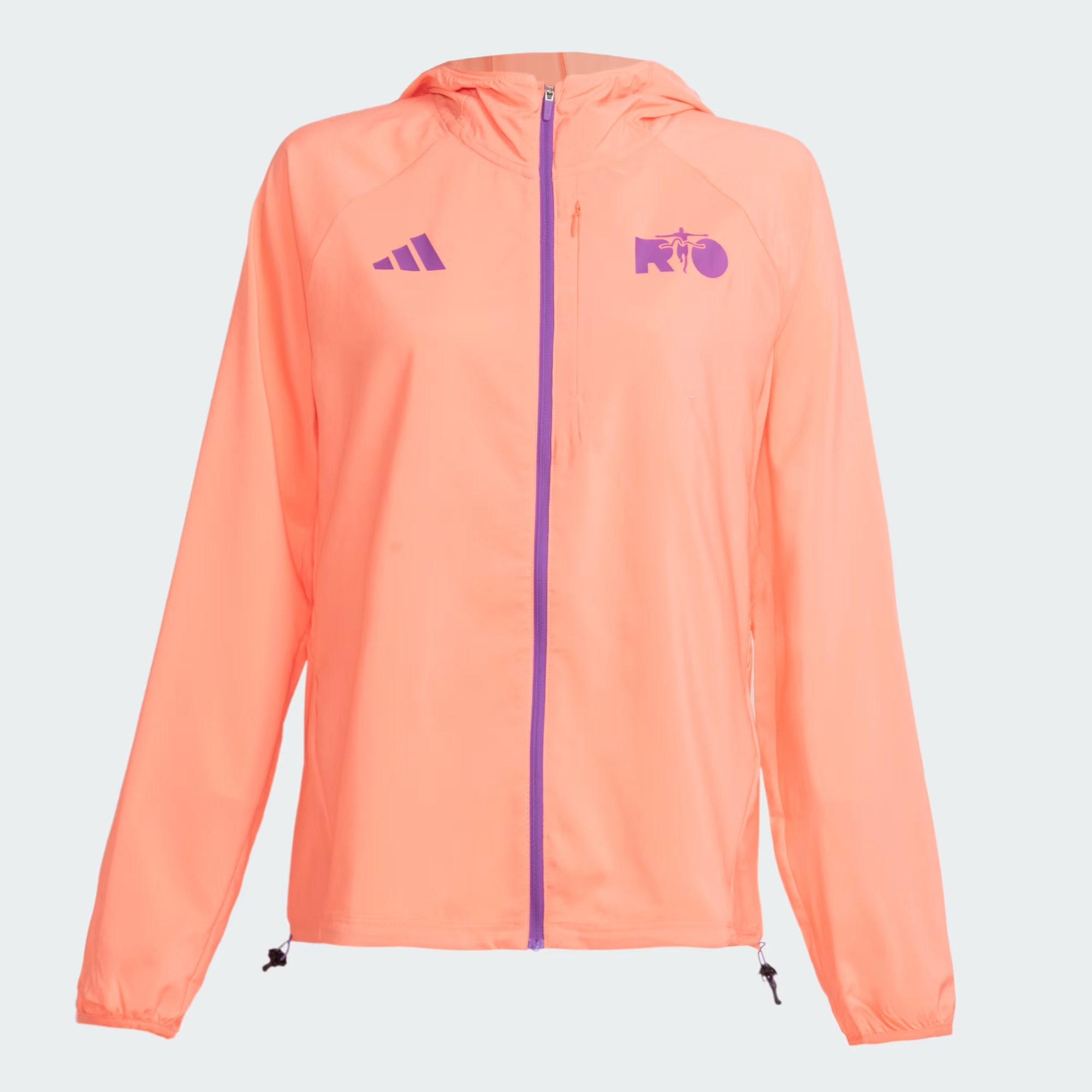 Jaqueta Adidas Maratona do Rio Masculina Laranja Roxo