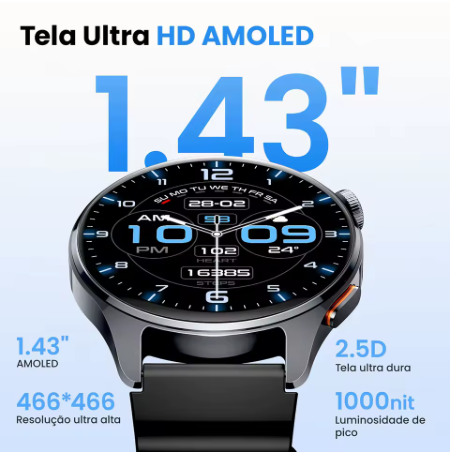 Relógio Haylou 4S GPS Smartwatch AMOLED